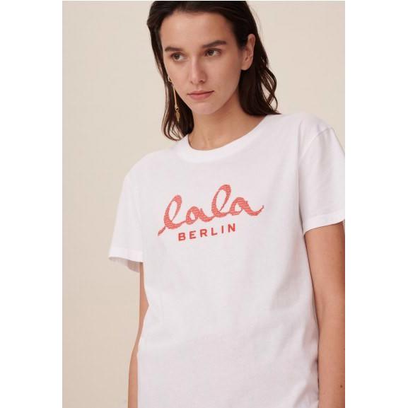 Lala Berlin Cara Logo T-shirt, Hvid